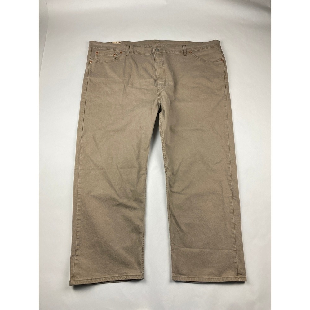 NWT Levi's 505 Big & Tall Jeans Mens 52x29 Stretch Denim Straight Leg Tan - Mark - Picture 2 of 14